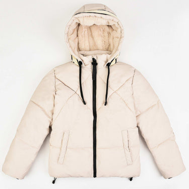 Melange Puff Short Coat - Kidichic